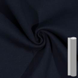 Coupon de tissu sweat brossé envers gratté (environ 200cm) bleu marine - 196