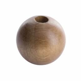 Perle bois 12mm noisette - 21
