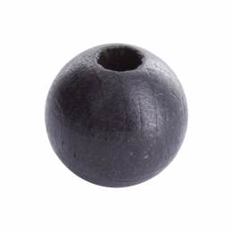 Perle bois 12mm noir - 21