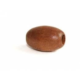 Perle olive bois 22/32mm noisette - 21