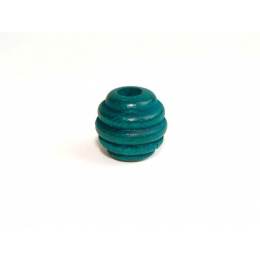 Perle ray&eacute;e 14/17mm vert - 21