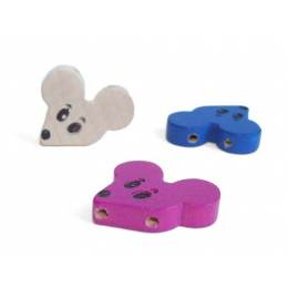 Perle souris bois 20mm - 21