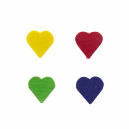 Perle coeur bois 12/12mm - 21