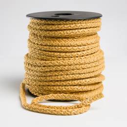 Cordon tricoté lurex 5mm moutarde - 218