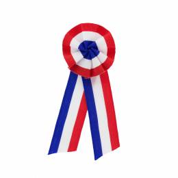 Cocarde tricolore broche 5cm avec pans - 221