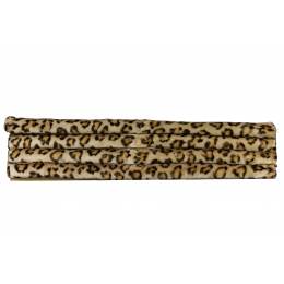 Galon imitation fourrure 5cm léopard clair - 239