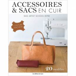 Accessoires et sac en cuir couture machine - 254