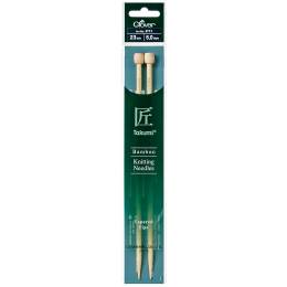 Aiguille à tricoter bambou Takumi 23cm 5.00mm - 256