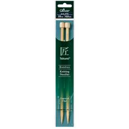 Aiguille à tricoter bambou Takumi 23cm 6.00mm - 256