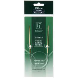 Aiguille circulaire bambou Clover Takumi® 40cm n° 2 - 256