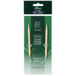 Aiguille circulaire bambou Clover Takumi® 40cm n° 5,5 - 256