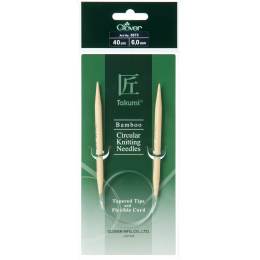 Aiguille circulaire bambou Clover Takumi® 40cm n° 6 - 256