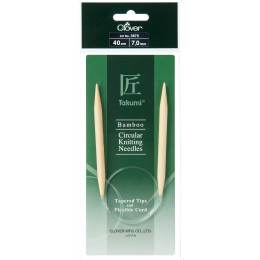 Aiguille circulaire bambou Clover Takumi® 40cm n° 7 - 256