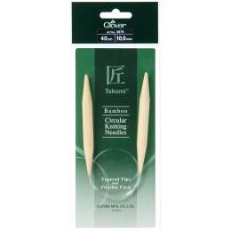 Aiguille circulaire bambou Clover Takumi® 40cm n° 10 - 256