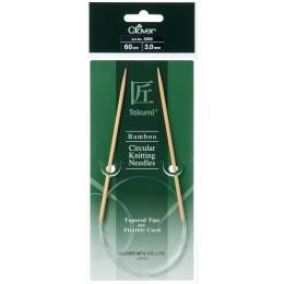 Aiguille circulaire bambou Clover Takumi® 60cm n° 3 - 256