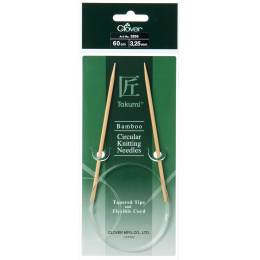 Aiguille circulaire bambou Clover Takumi® 60cm n° 3,25 - 256