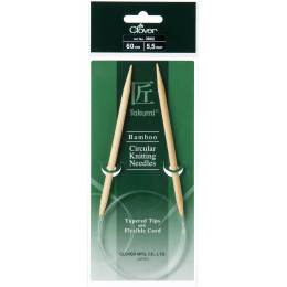 Aiguille circulaire bambou Clover Takumi® 60cm n° 5,5 - 256
