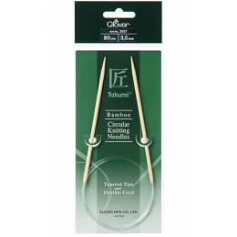 Aiguille circulaire bambou Clover Takumi® 80cm n° 3,5 - 256