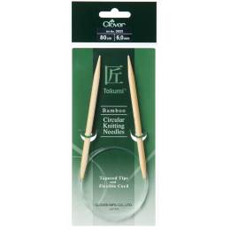 Aiguille circulaire bambou Clover Takumi® 80cm n° 6 - 256