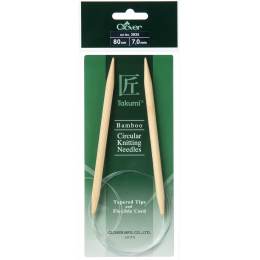 Aiguille circulaire bambou Clover Takumi® 80cm n° 7 - 256