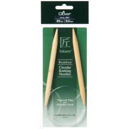 Aiguille circulaire bambou Clover Takumi® 80cm n° 9 - 256