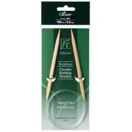 Aiguille circulaire bambou Clover Takumi® 100cm n° 6 - 256