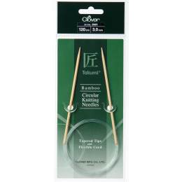 Aiguille circulaire bambou Clover Takumi® 120cm n° 3 - 256