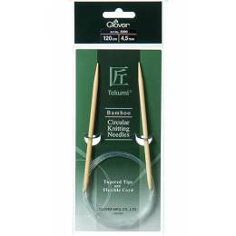 Aiguille circulaire bambou Clover Takumi® 120cm n° 4,5 - 256