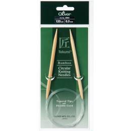 Aiguille circulaire bambou Clover Takumi® 120cm n° 6 - 256