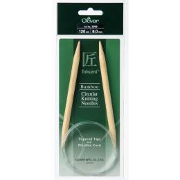Aiguille circulaire bambou Clover Takumi® 120cm n° 8 - 256