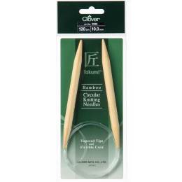 Aiguille circulaire bambou 120cm 10.00mm -unit&eacute;- - 256