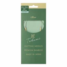 Aiguille circulaire bambou Clover Takumi® 60cm n° 2,25 - 256