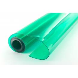 Tissu cristal transparent vert 0,60 mm - 283