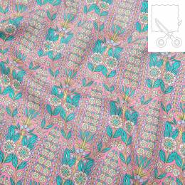 Coupon tissu Liberty Tana Lawn lindsay garden 170 cm - 34