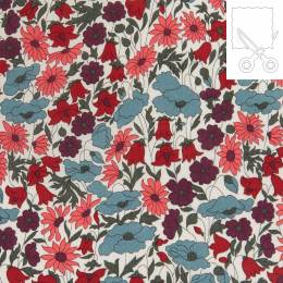 Coupon tissu Liberty Tana Lawn poppy and daisy 155 cm - 34