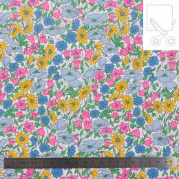 Coupon tissu Liberty Tana Lawn poppy and daisy  80 cm - 34