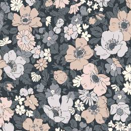 Tissu Liberty Fabrics patch Flower Show Pebble COSMOS FIEL - 34