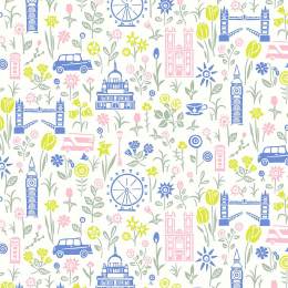 Tissu Liberty Fabrics patch London Parks Summer in the City - 34