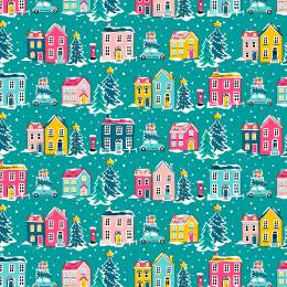 Tissu Liberty Fabrics patch Deck the Halls Holiday Village - 34