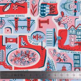 Tissu Liberty Fabrics patch london bouquet city - 34