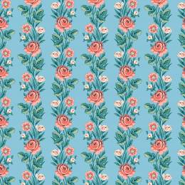 Tissu Liberty Fabrics Patch Palace Garden regal stripe - 34