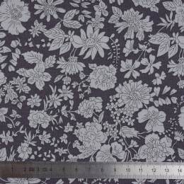 Tissu Liberty Fabrics patch emily blossom charcoal grande laize - 34