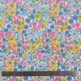 Tissu Liberty Fabrics Tana Lawn® Poppy daisy fleur rose fluo - 34