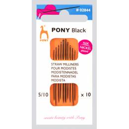 Aiguille modiste "Pony black" n°5/10 X10 - 346