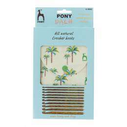 Pochette pony "palm" crochet - 346