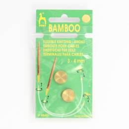 Embout pour cable pour bambou col or - 346