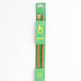 Aiguille à tricoter 33cm bambou n°6 - 346