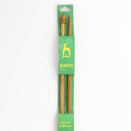 Aiguille à tricoter 33cm bambou n°6,5 - 346