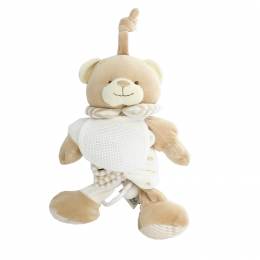 Doudou ours musical beige - 367