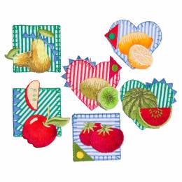 Thermocollants assortis 6 fruits - 367
